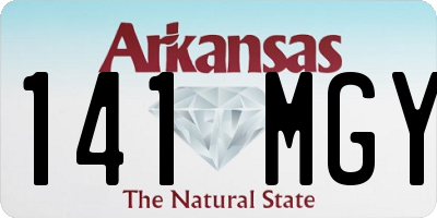 AR license plate 141MGY