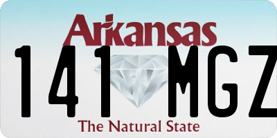 AR license plate 141MGZ