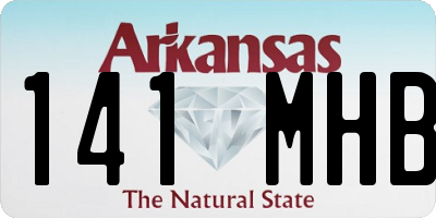 AR license plate 141MHB