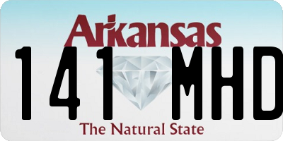 AR license plate 141MHD