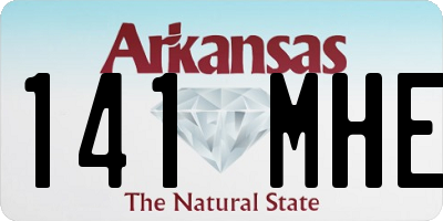 AR license plate 141MHE