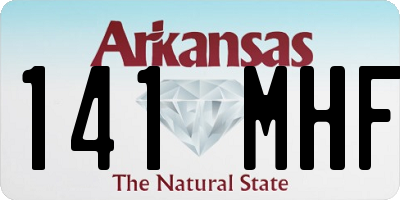 AR license plate 141MHF