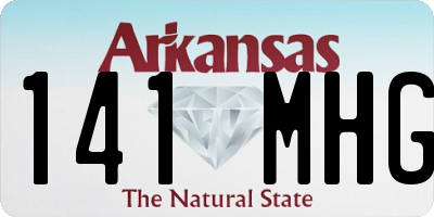 AR license plate 141MHG