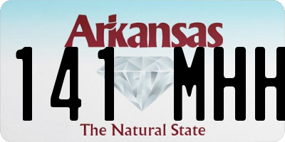 AR license plate 141MHH