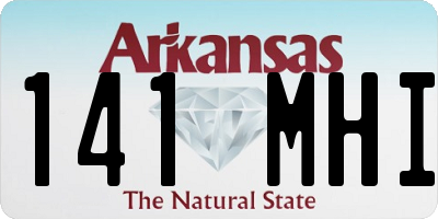 AR license plate 141MHI