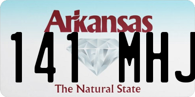 AR license plate 141MHJ