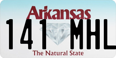 AR license plate 141MHL