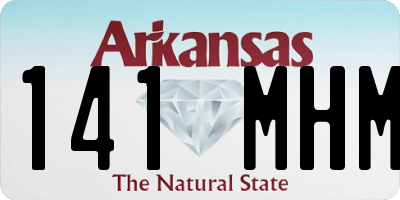 AR license plate 141MHM