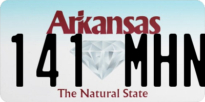 AR license plate 141MHN