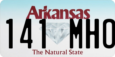 AR license plate 141MHO