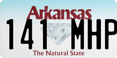 AR license plate 141MHP