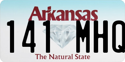 AR license plate 141MHQ