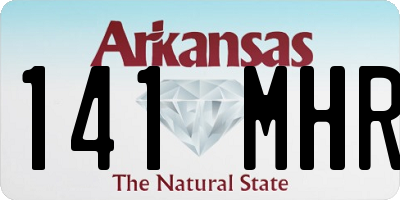 AR license plate 141MHR