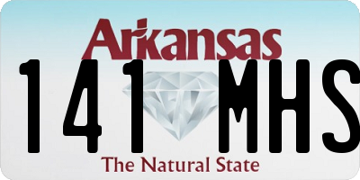 AR license plate 141MHS