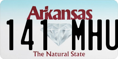 AR license plate 141MHU