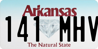 AR license plate 141MHV