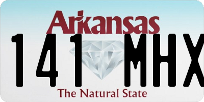 AR license plate 141MHX