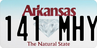 AR license plate 141MHY