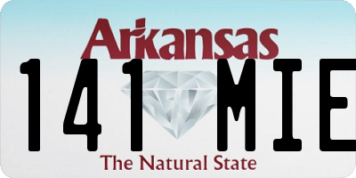 AR license plate 141MIE