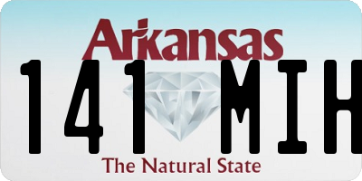 AR license plate 141MIH