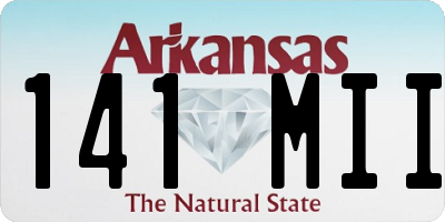 AR license plate 141MII