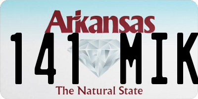 AR license plate 141MIK