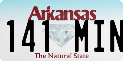 AR license plate 141MIN