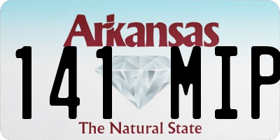 AR license plate 141MIP