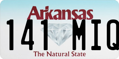 AR license plate 141MIQ