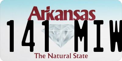 AR license plate 141MIW
