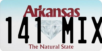 AR license plate 141MIX