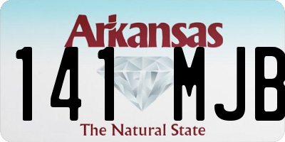 AR license plate 141MJB