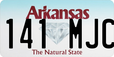 AR license plate 141MJC