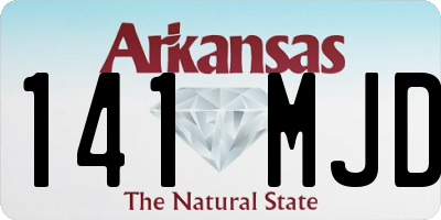 AR license plate 141MJD