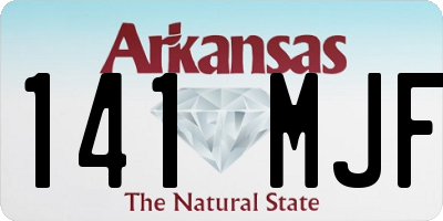 AR license plate 141MJF