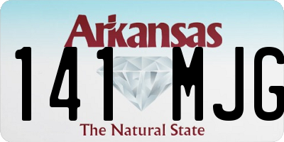 AR license plate 141MJG