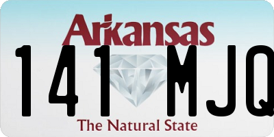 AR license plate 141MJQ