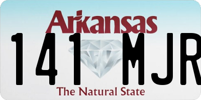 AR license plate 141MJR