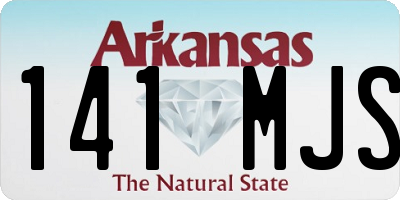 AR license plate 141MJS