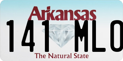 AR license plate 141MLO