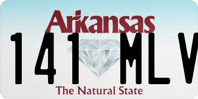 AR license plate 141MLV