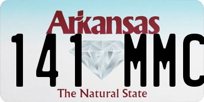 AR license plate 141MMC