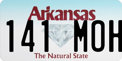 AR license plate 141MOH