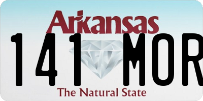 AR license plate 141MOR