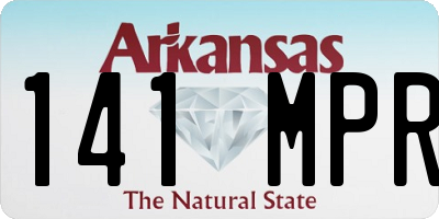 AR license plate 141MPR