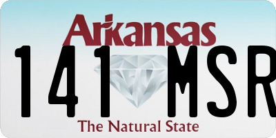 AR license plate 141MSR