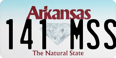 AR license plate 141MSS