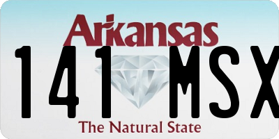 AR license plate 141MSX