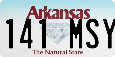 AR license plate 141MSY