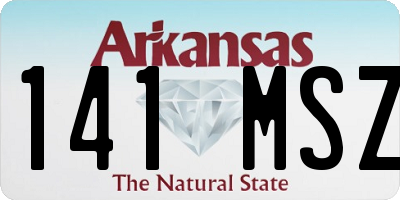 AR license plate 141MSZ